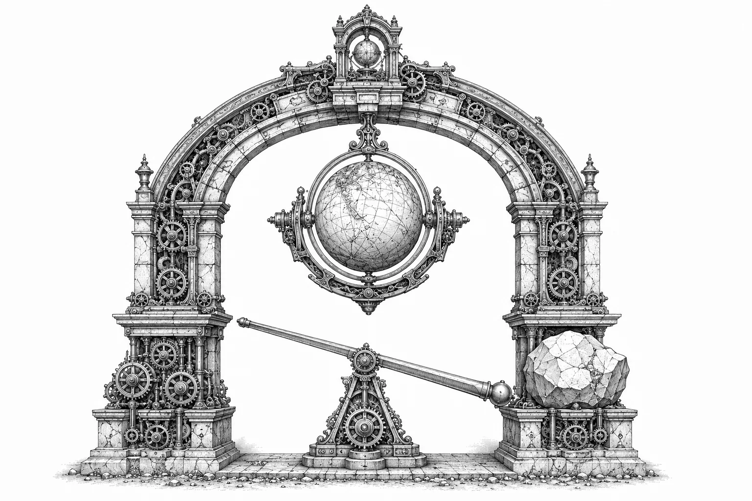 The arch that supports itself